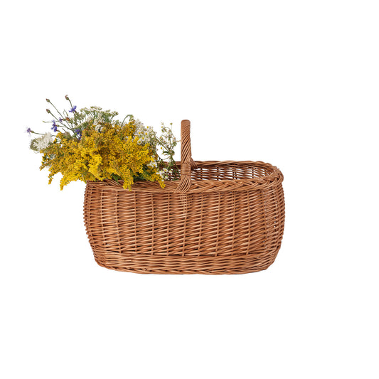 wiklinowy kosz na zakupy z rączką