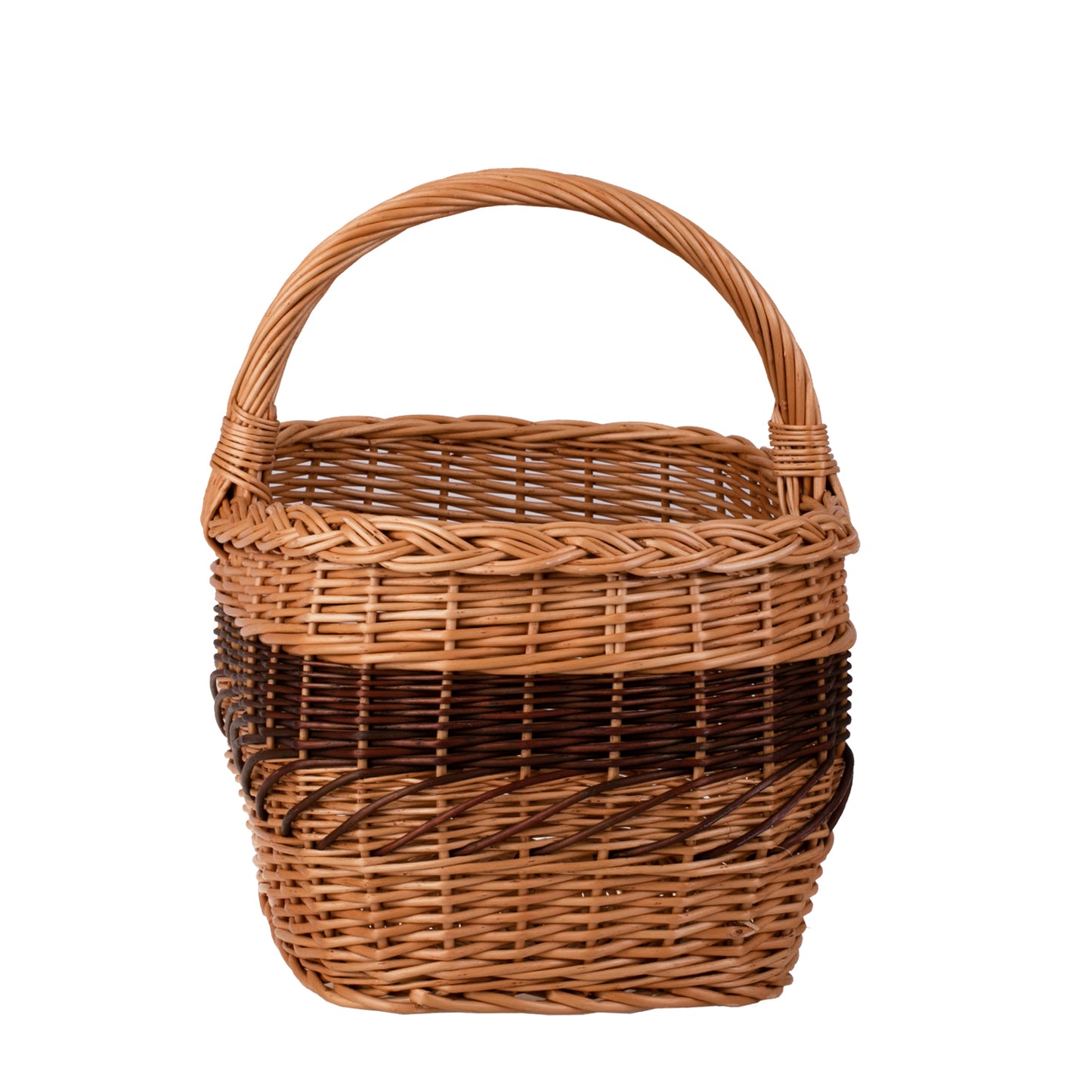Walburga shopping basket with wicker handle TheWickerStories