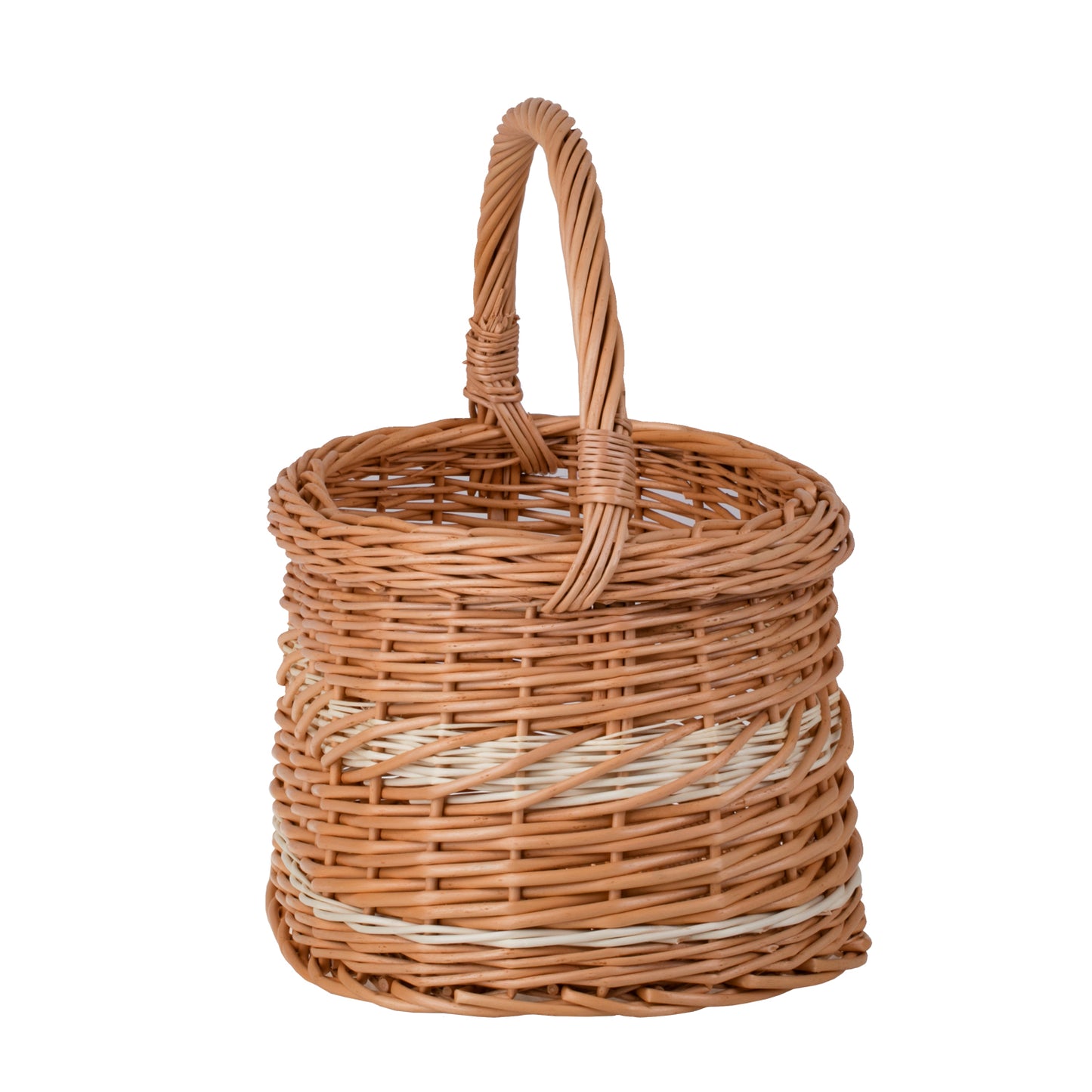 Wiborada shopping basket with a wicker handle TheWickerStories