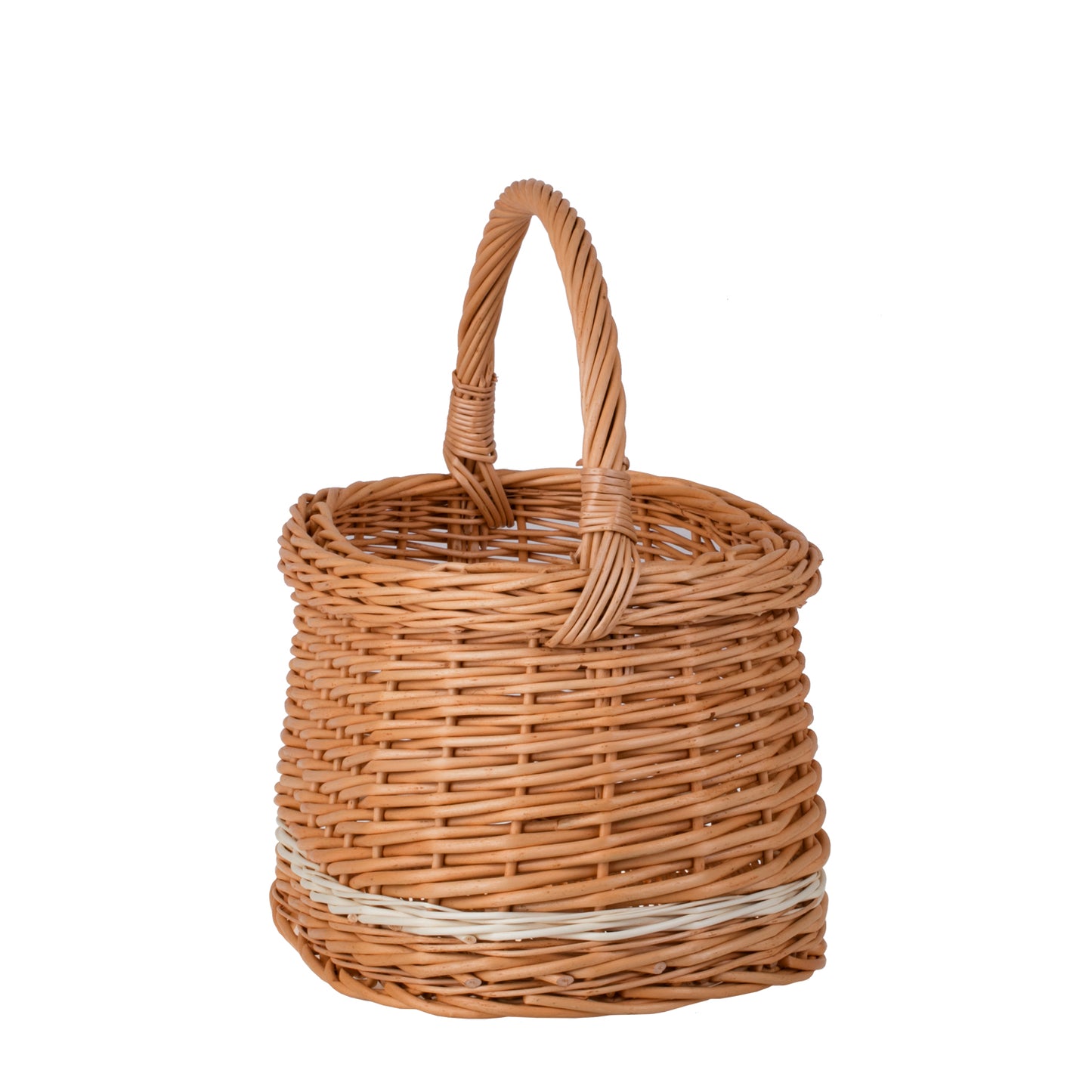 Wiborada cesta de compras con asa de mimbre TheWickerStories