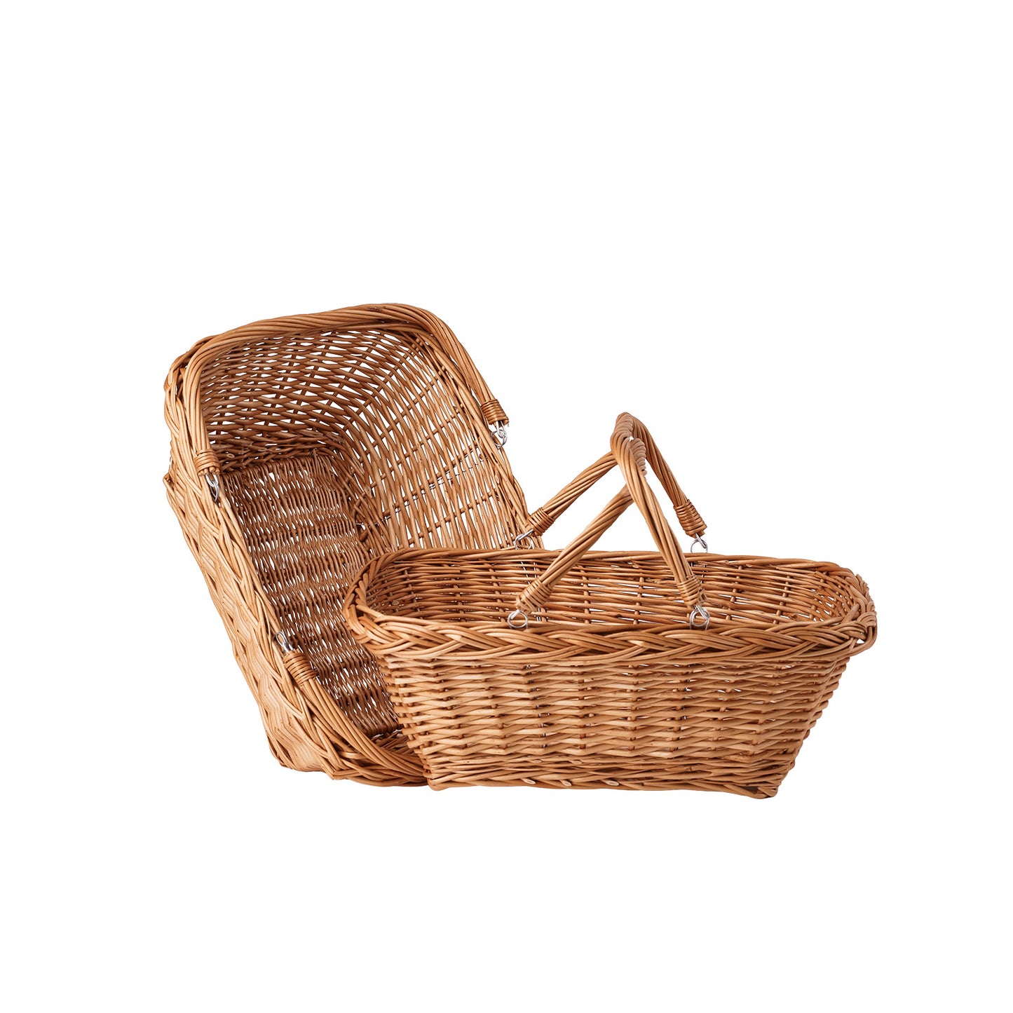 Tamarius wicker display basket for shop and home, with handles by TheWickerStories