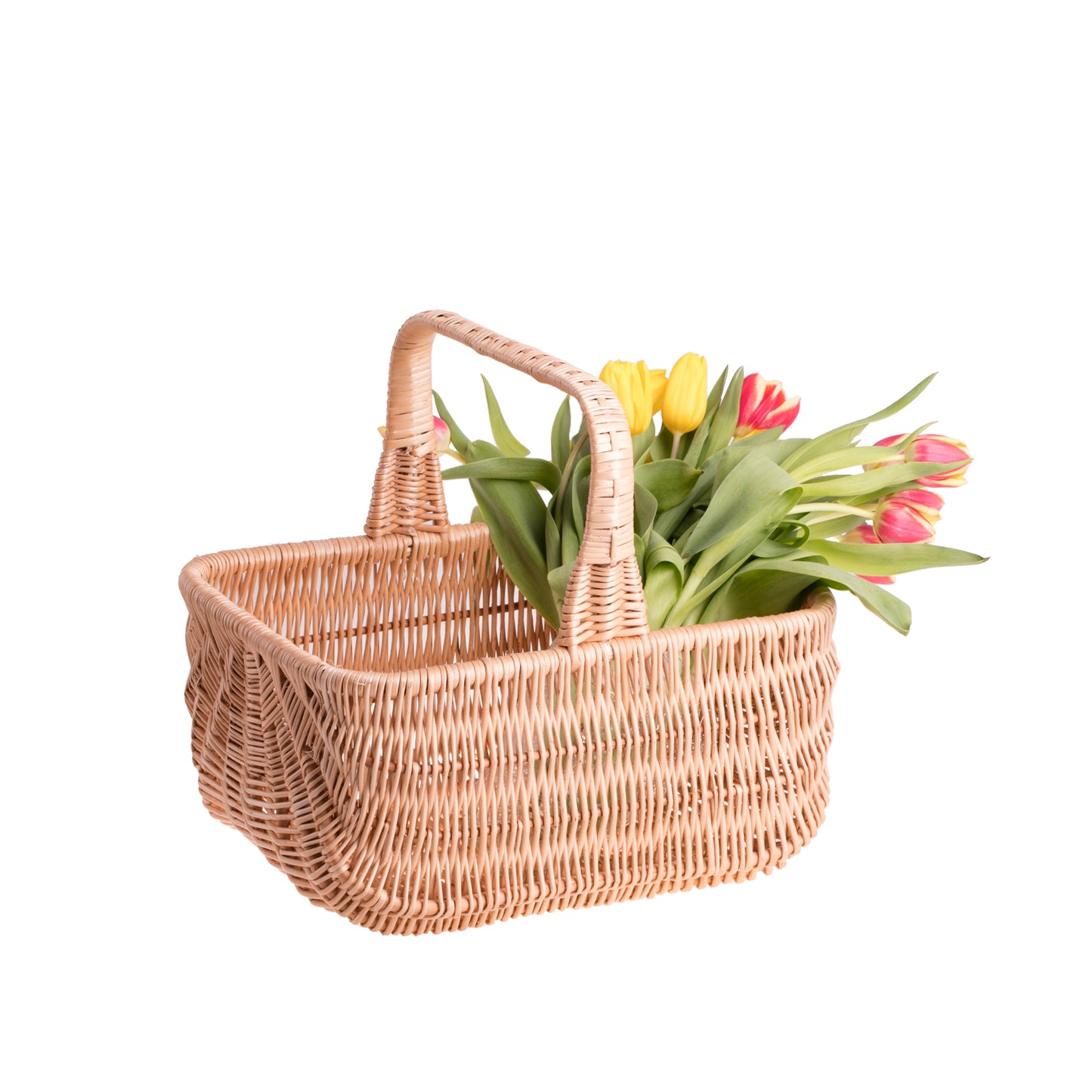 Willesia wicker basket with handle