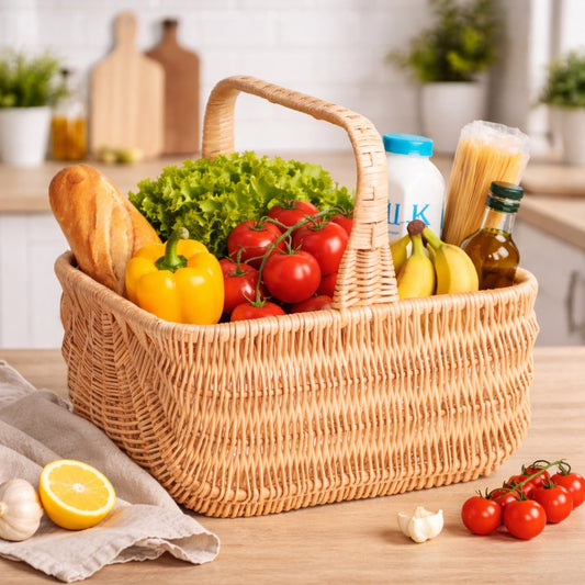 mand van wilgenteen met handvat