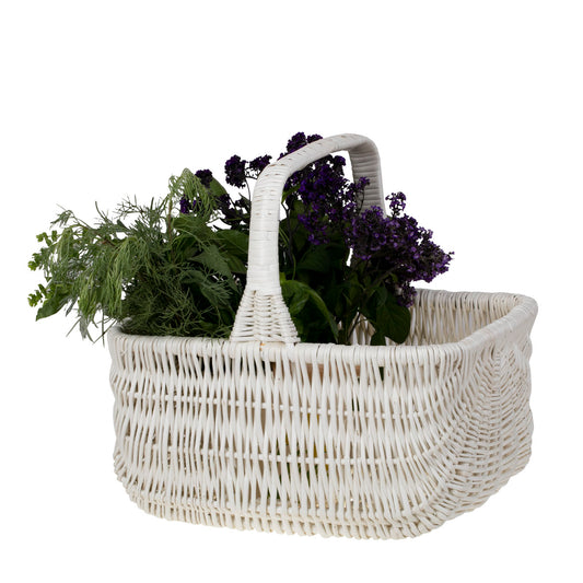 cesto de vime com alça