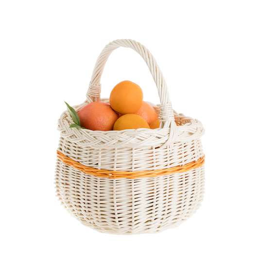 Wictor wicker shopping basket with handle TheWickerStories