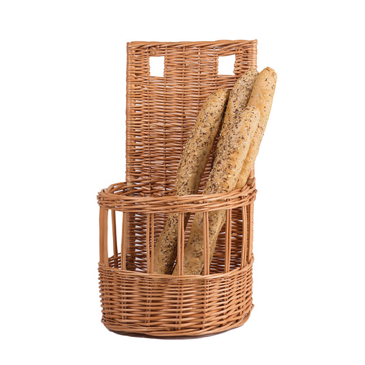 Weidenkorb für Baguettes zur Aufbewahrung und Präsentation