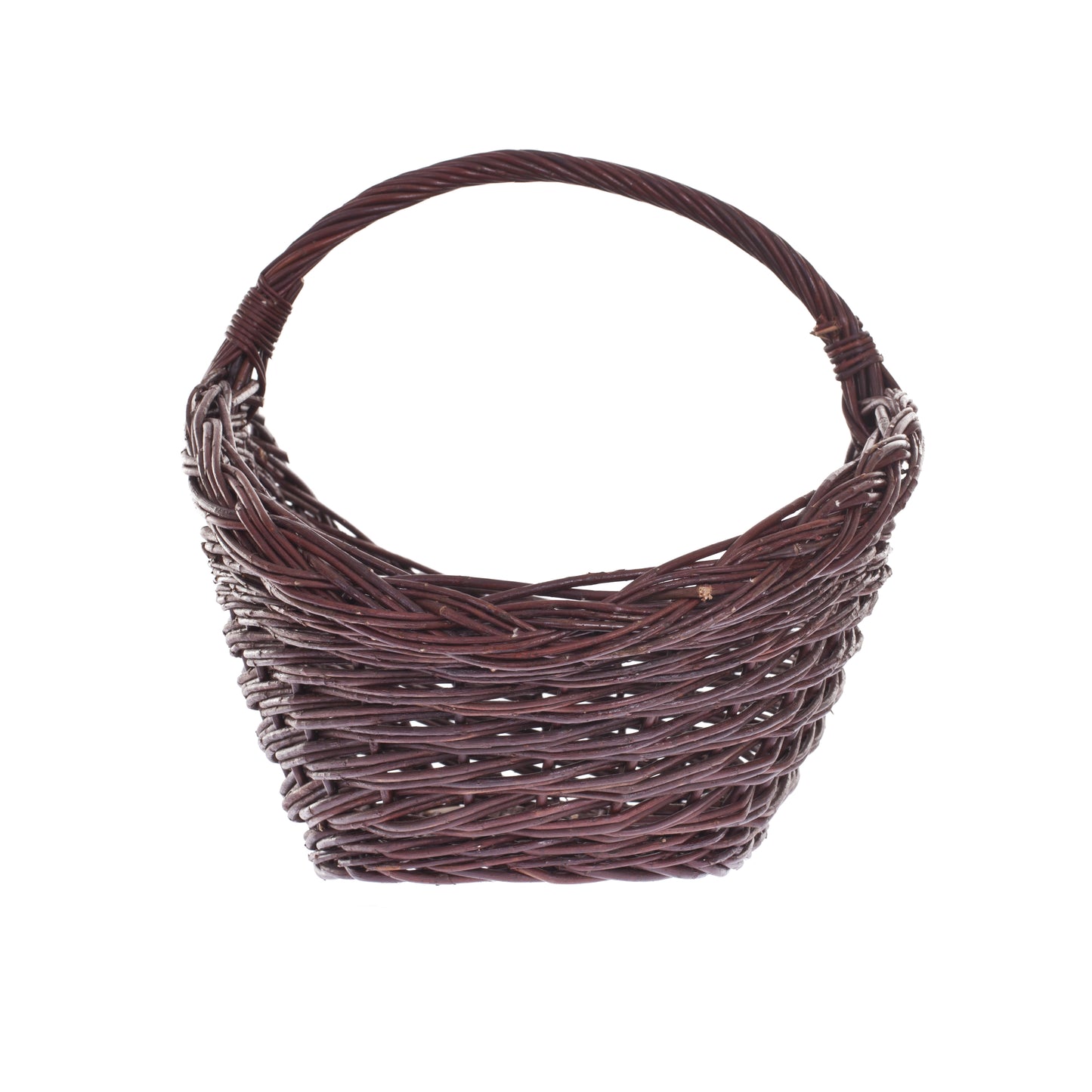 Flavena Rieten haardhoutmand met handvat