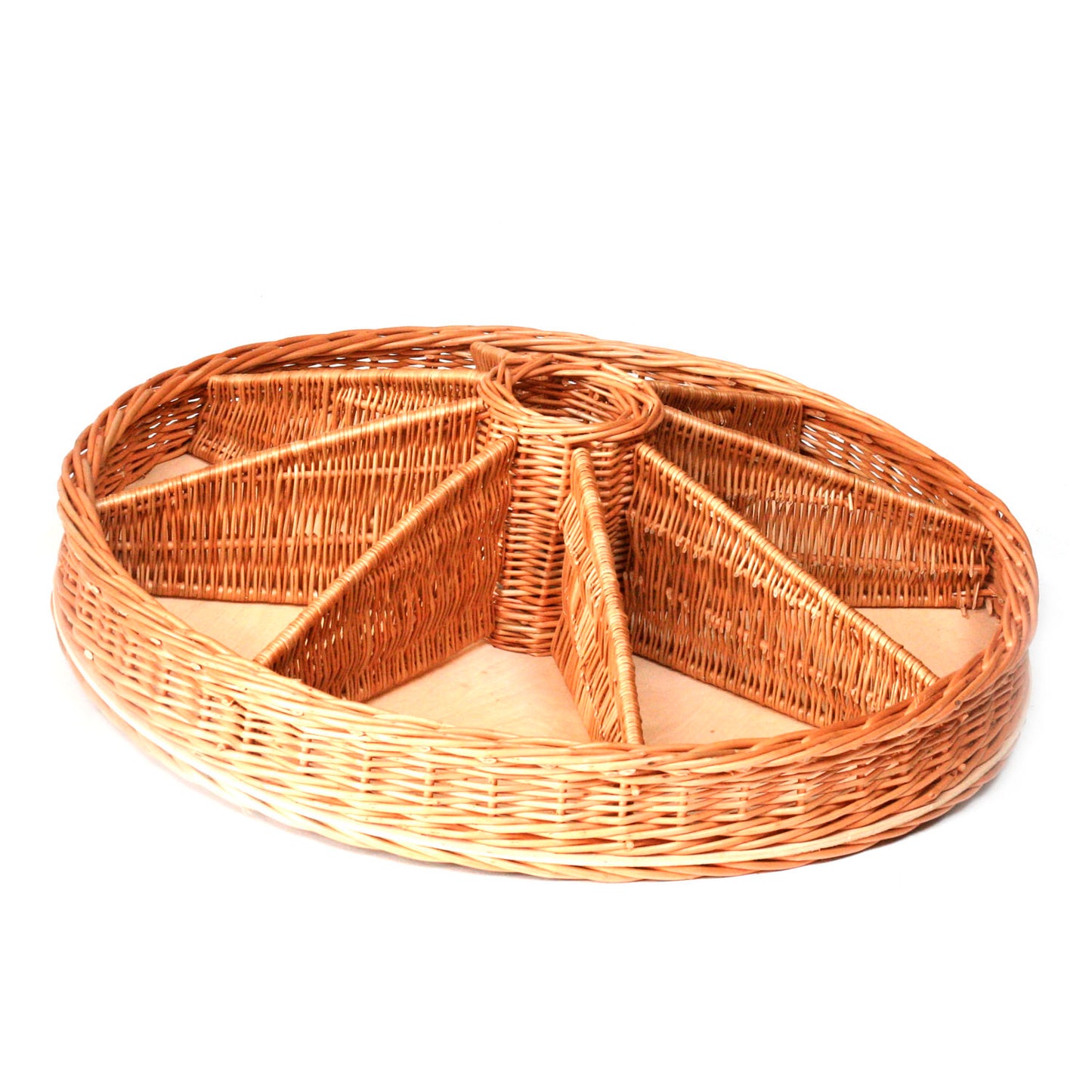 Judith καλάθι παρουσίασης από ιτιά με χωρίσματα TheWickerStories