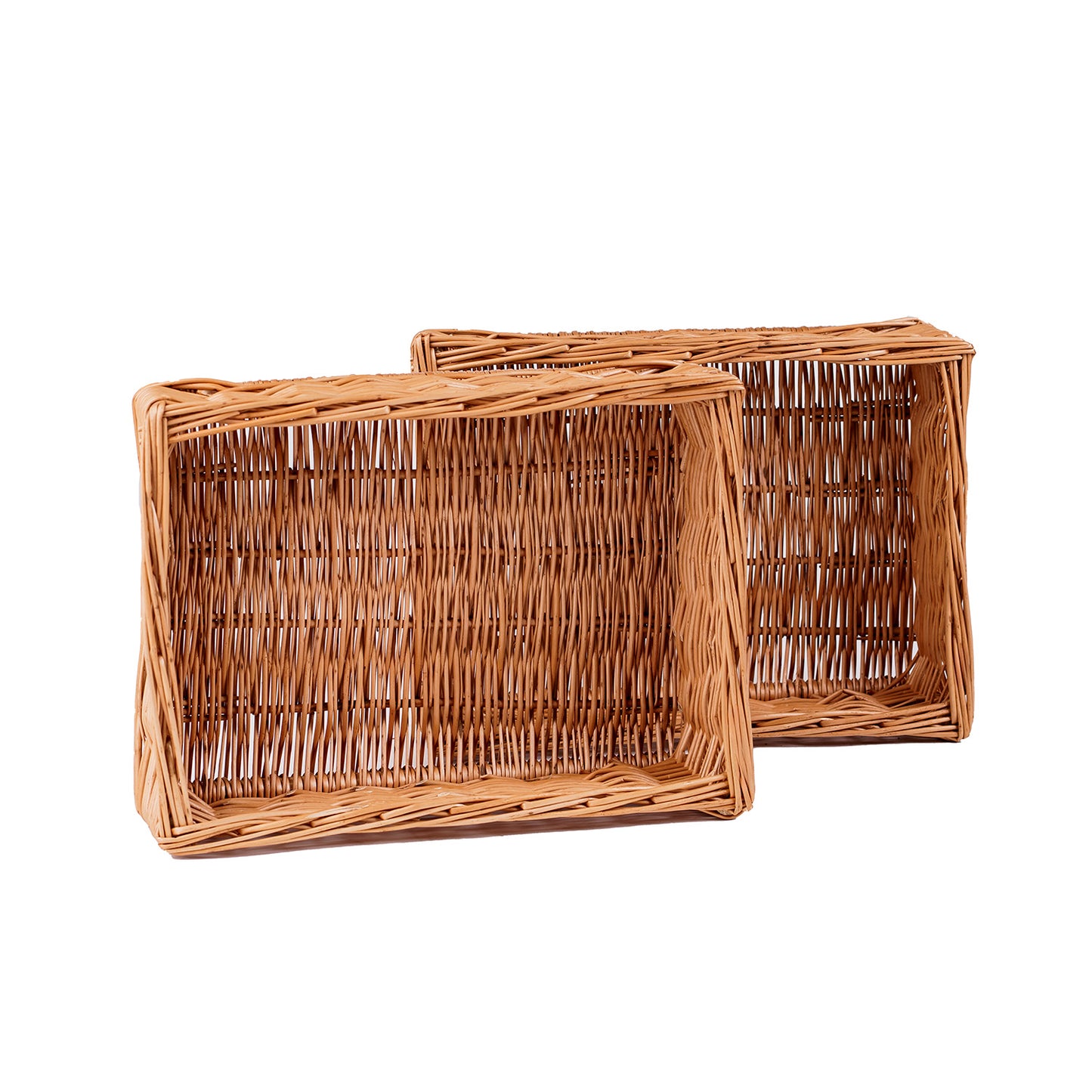 Nova coș de depozitare din răchită pentru pâine și fructe, cu mânere TheWickerStories