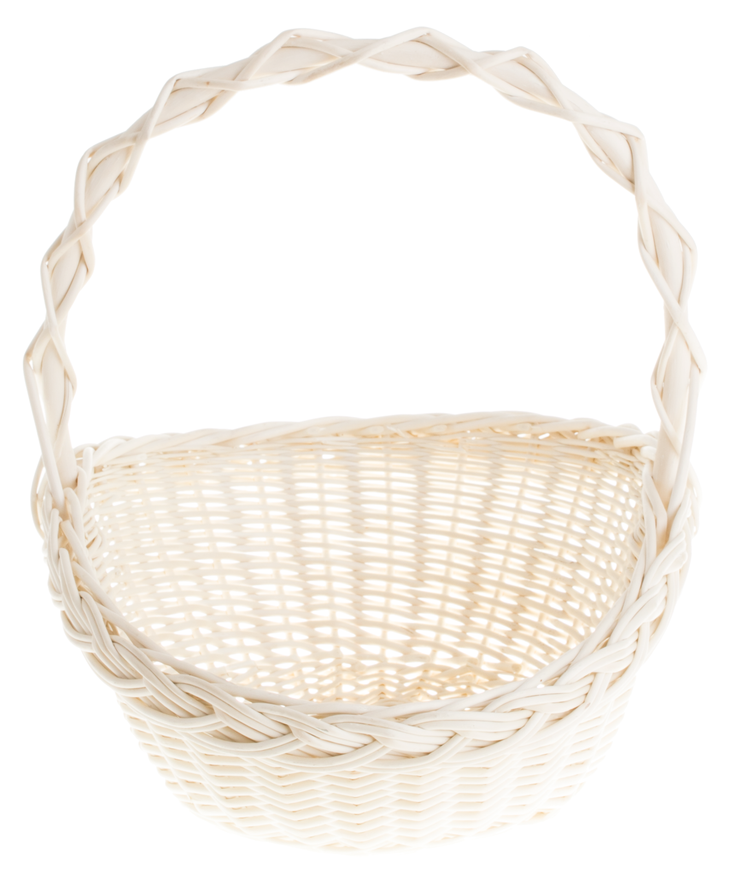 Mimi wicker gift basket for flowers and gifts with handle TheWickerStories