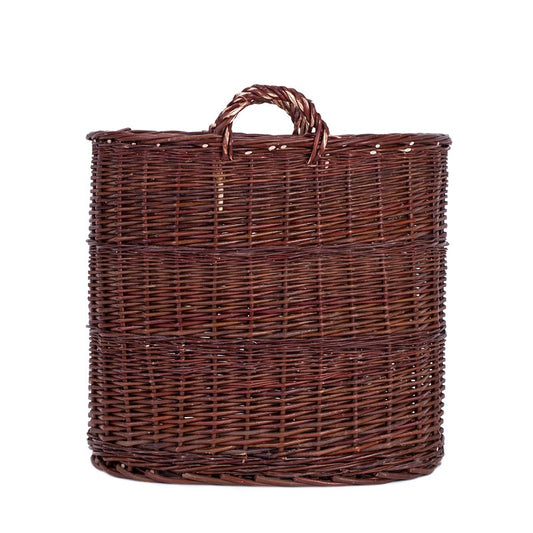 wicker basket container with handles