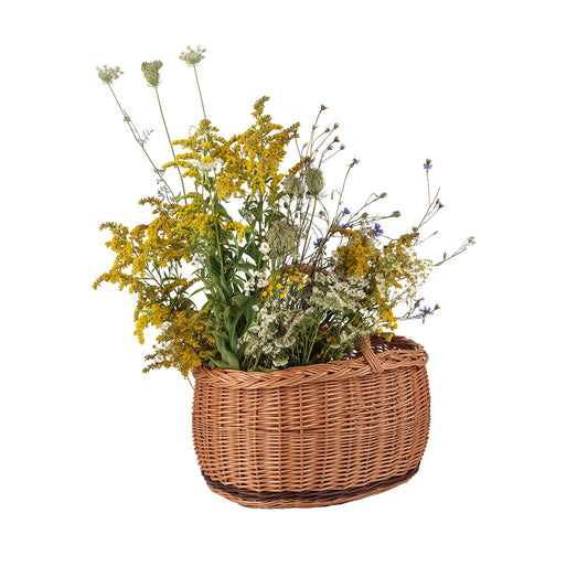 Wolteria wicker shopping basket with handle, handwoven TheWickerStories