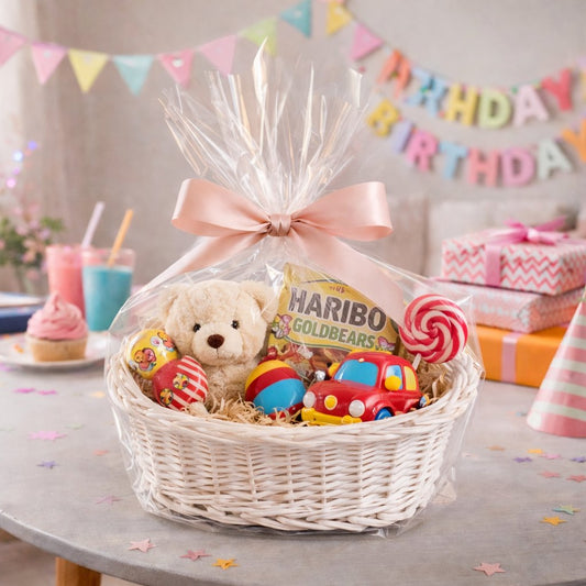 cesto de vime para presentes e arrumação