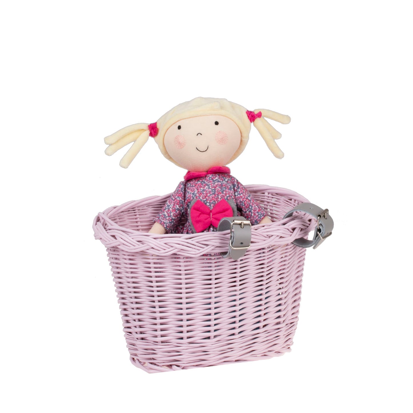 Paulus wicker bike basket with straps