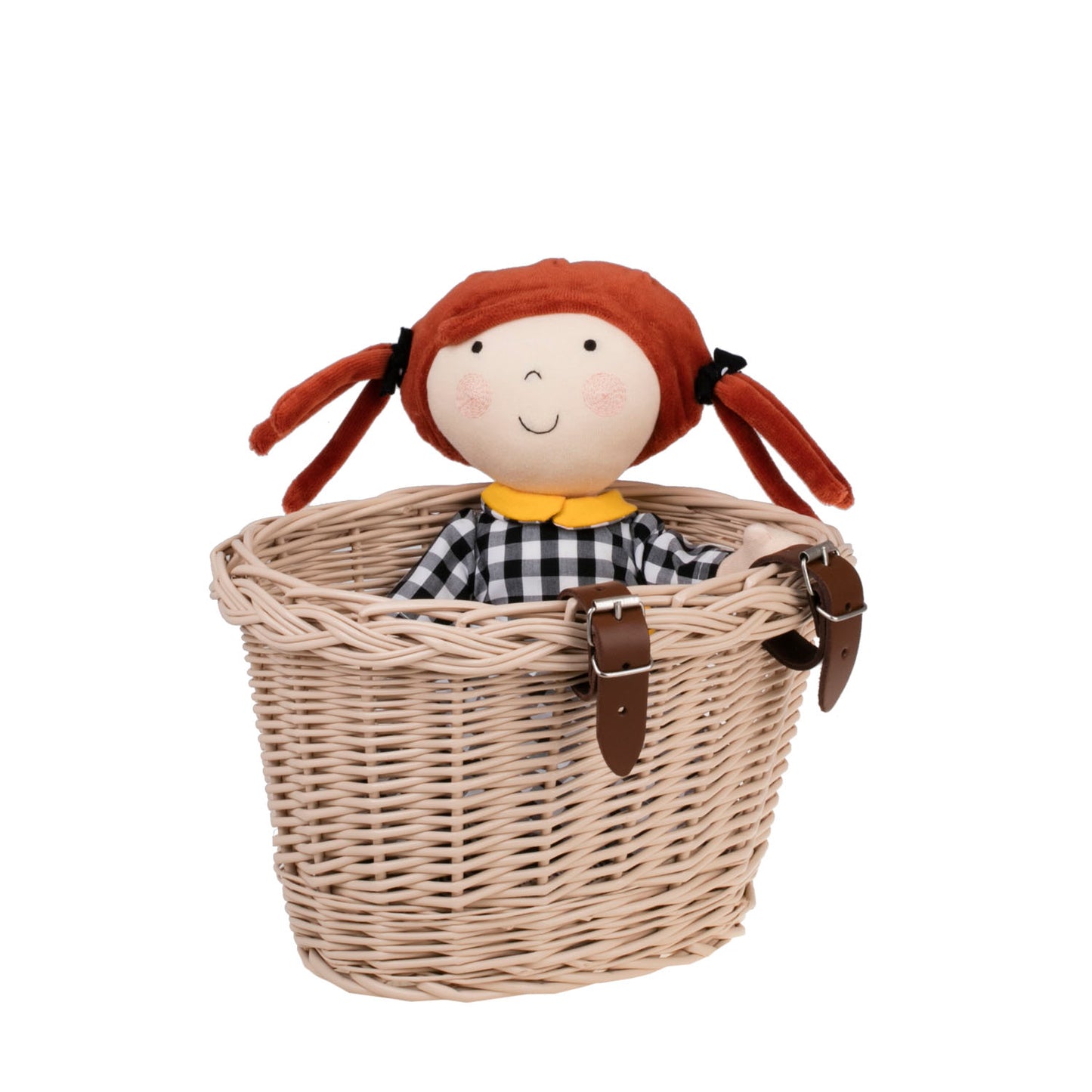 Paulus wicker bike basket with straps TheWickerStories