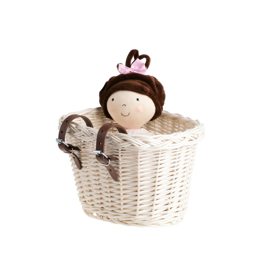 Paulus wicker bike basket with straps TheWickerStories