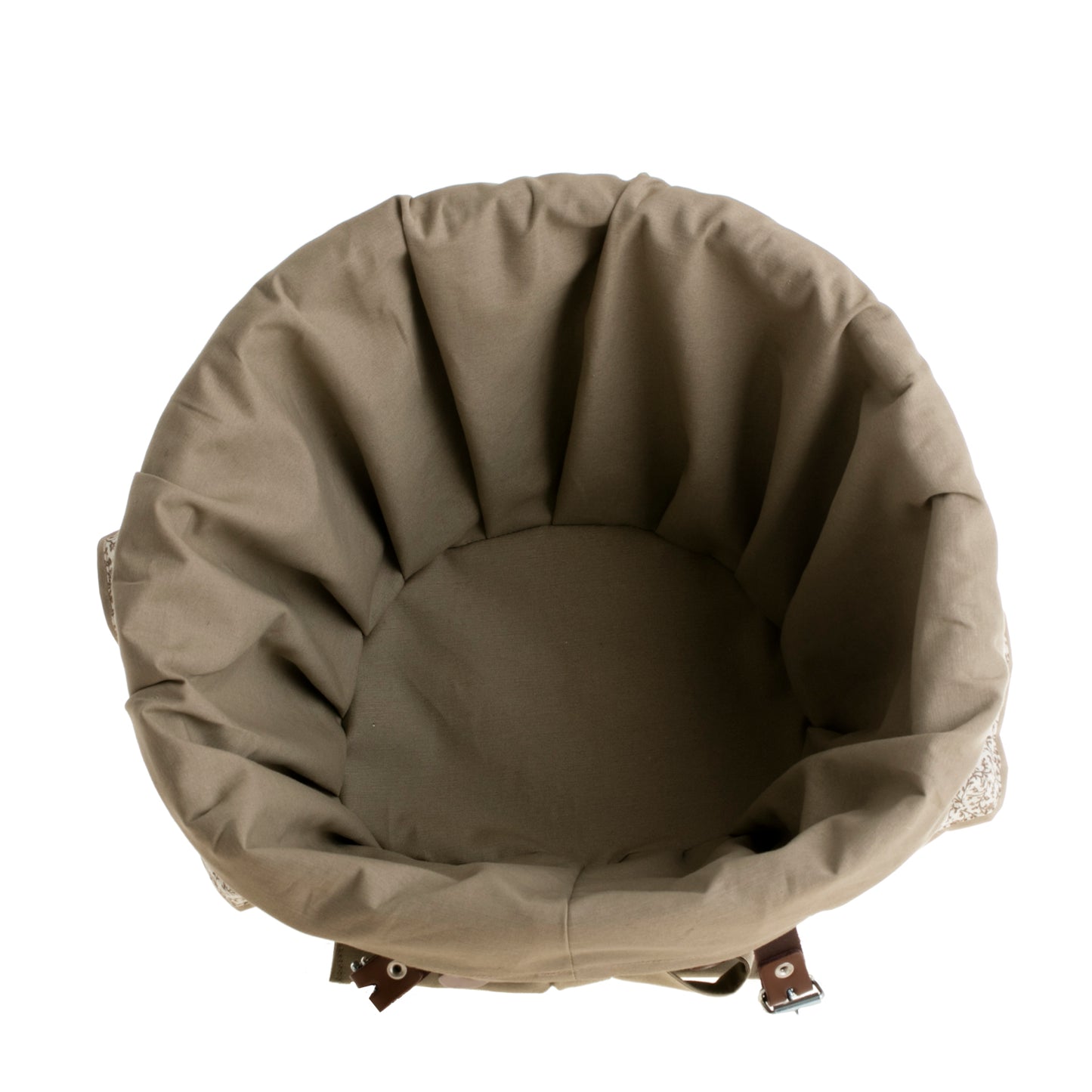 Paulus Ψάθινο καλάθι ποδηλάτου με γκρι επένδυση και ιμάντες TheWickerStories