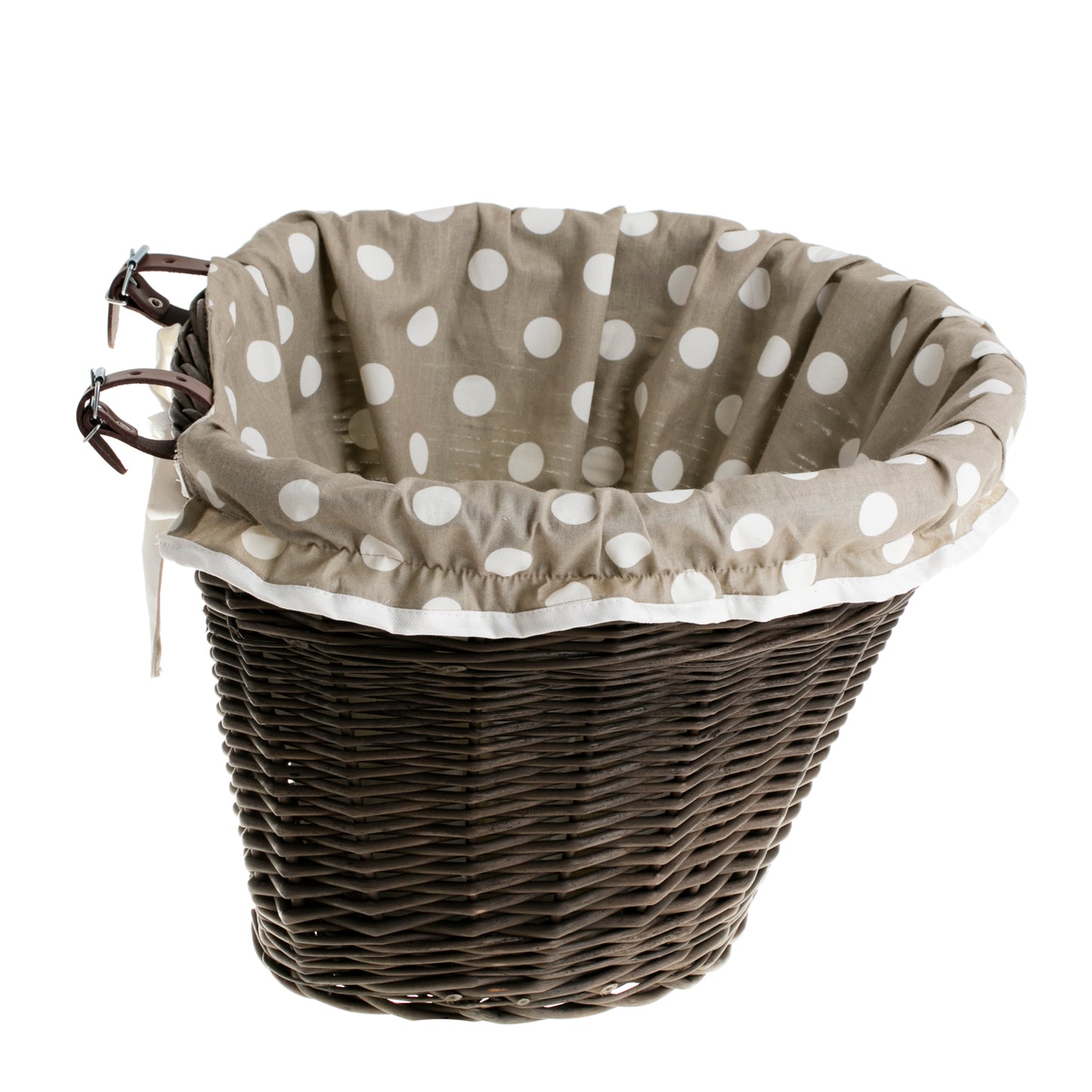 Paulus Ψάθινο καλάθι ποδηλάτου για το τιμόνι με μπεζ επένδυση TheWickerStories