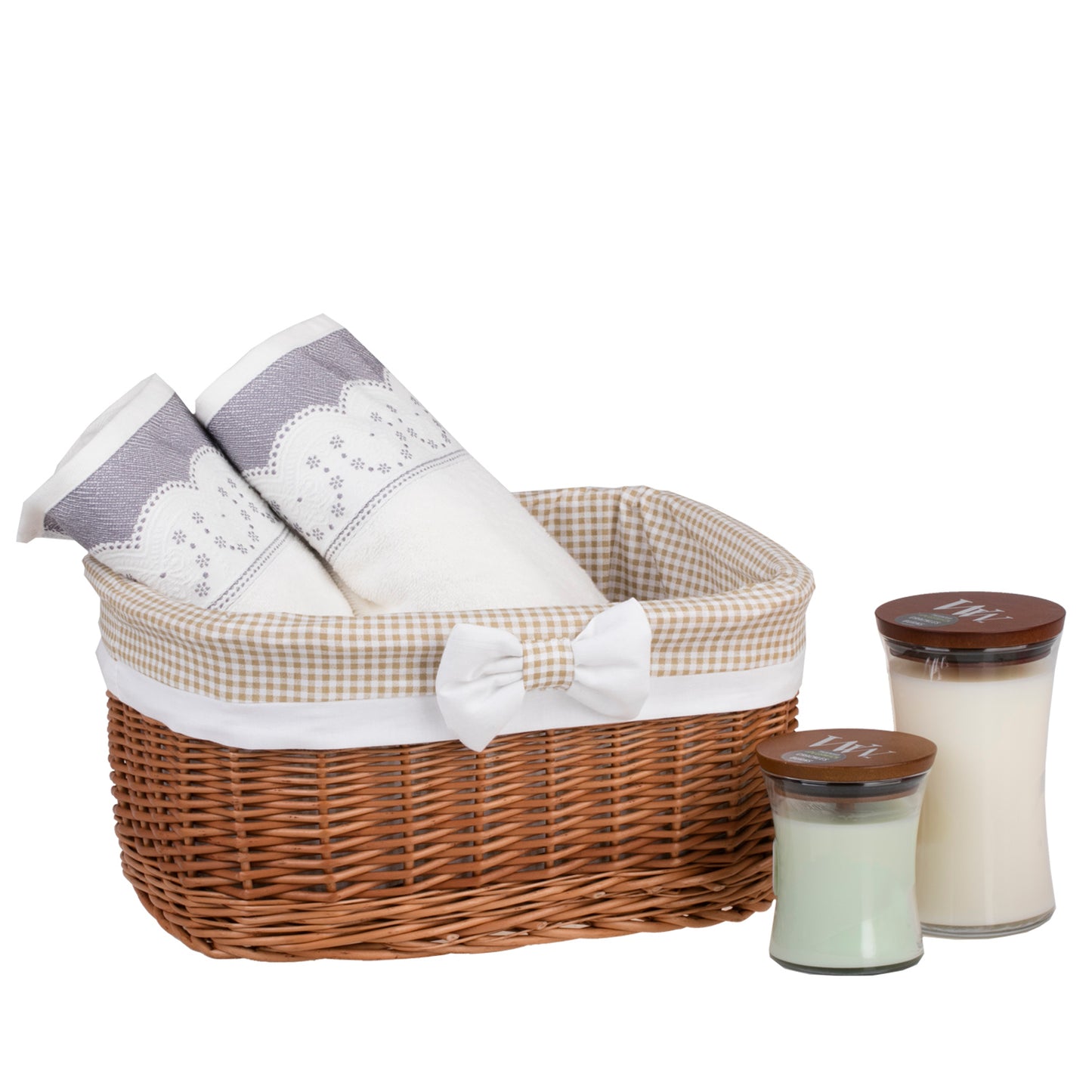 Nestor fletkurv med beige for
