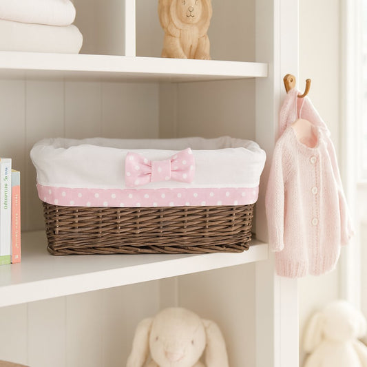 Nestor small wicker basket with white lining TheWickerStories