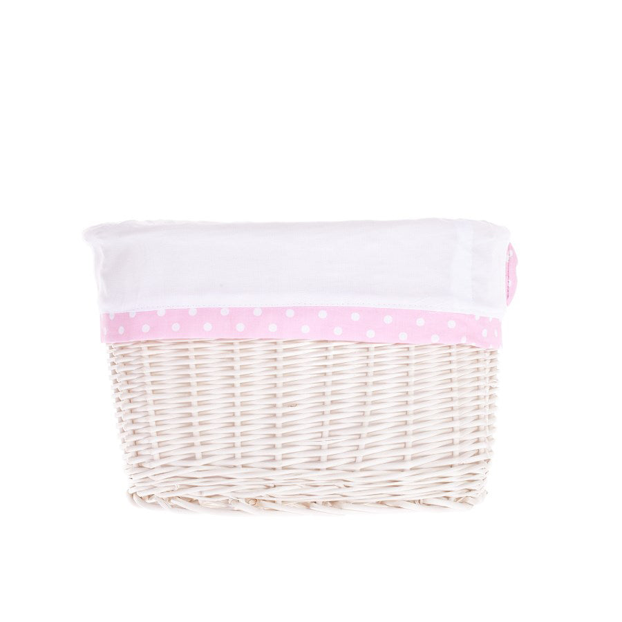 Nestor cesto de vime com forro branco TheWickerStories