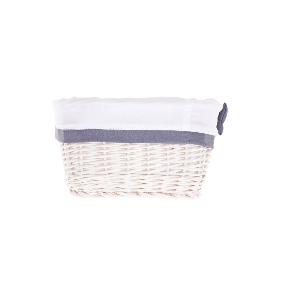 Nestor petit panier en osier avec doublure blanche TheWickerStories