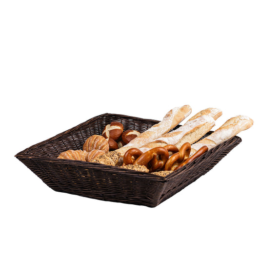 rieten broodmand voor presentatie