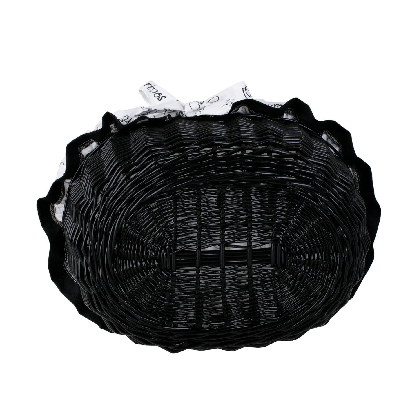 Werburga Einkaufskorb mit Weidenhenkel und weißer Umrandung TheWickerStories