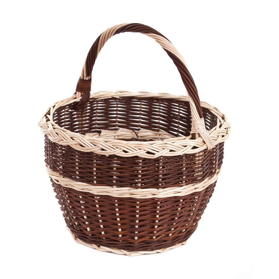 Viforia wicker harvest and shopping basket with handle TheWickerStories