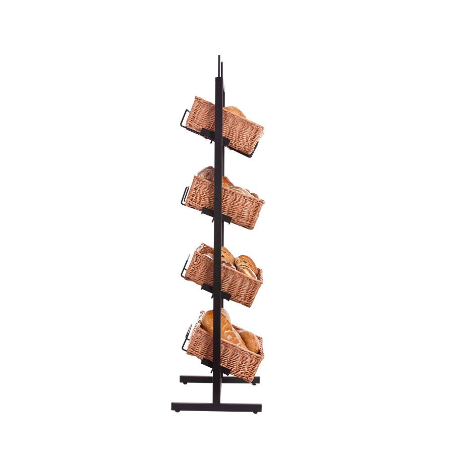 Kerodon metal stand with 4 wicker baskets