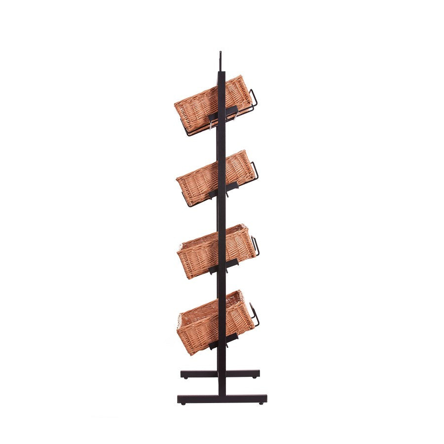 Kerodon metal stand with 4 wicker baskets