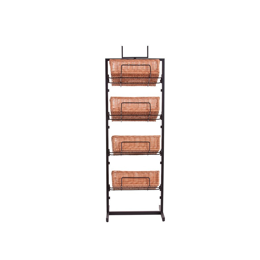 Kerodon metal stand with 4 wicker baskets