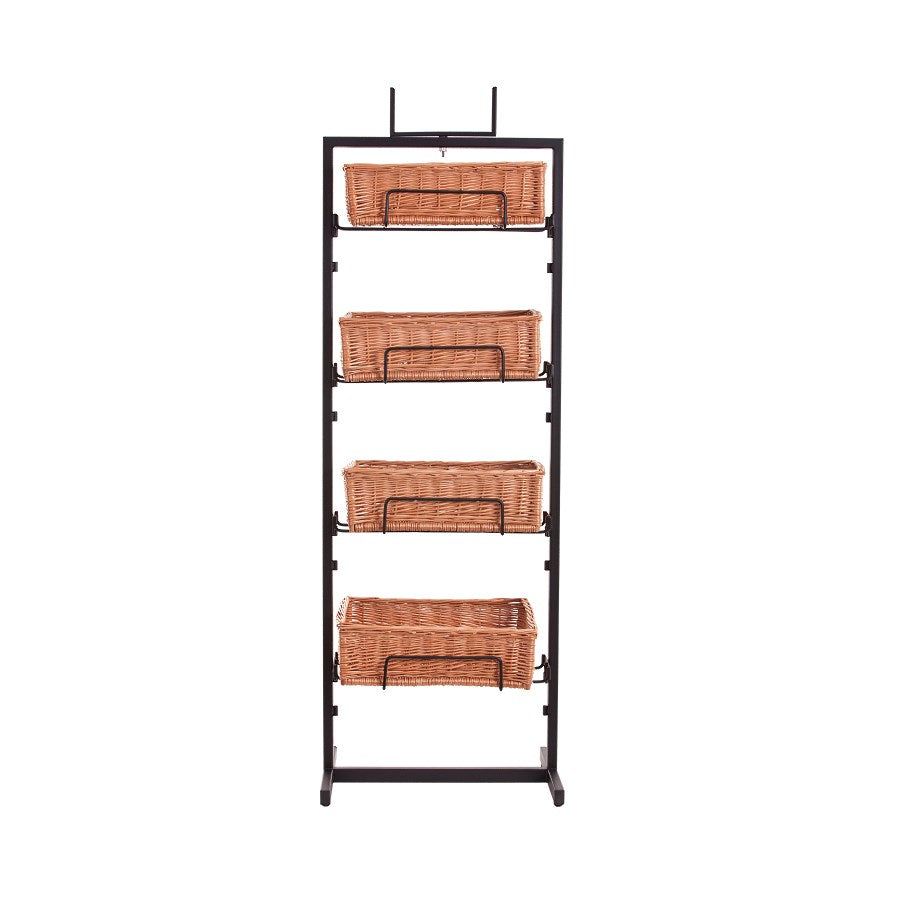 Kerodon metal stand with 4 wicker baskets