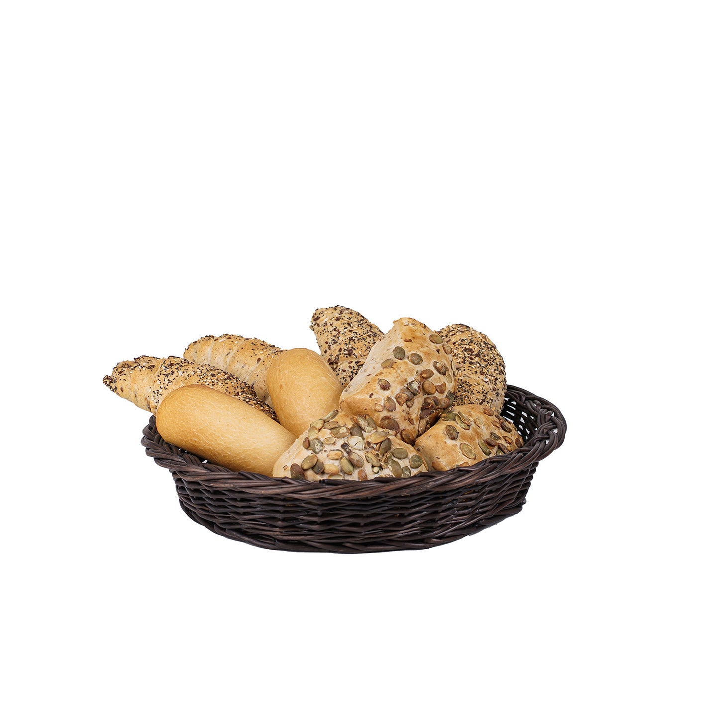 Kustoria Rieten toonbankdisplay met 4 mandjes
