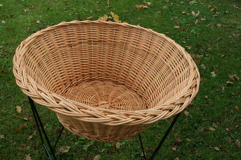 Kirvelia Rieten fruit- en groenterek met metalen frame