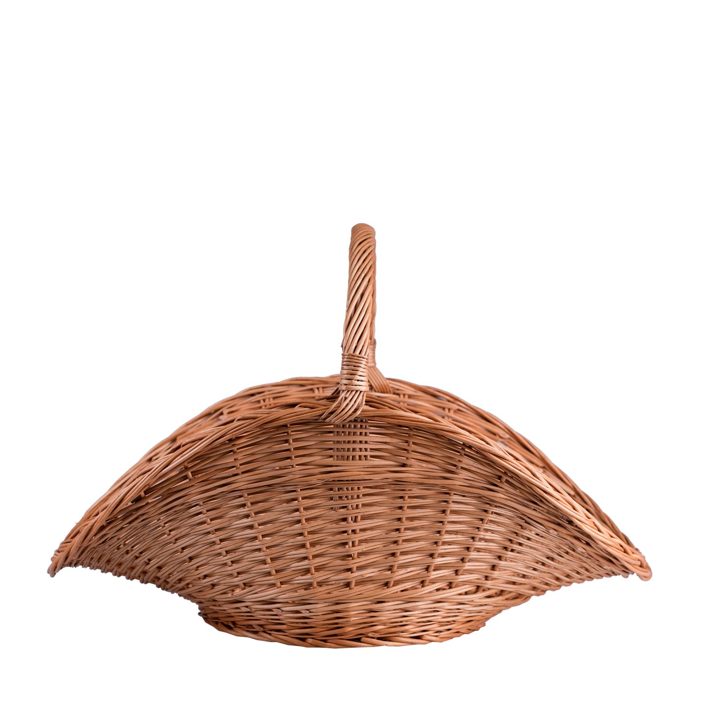 Fumaria Rieten haardhoutmand met handvat