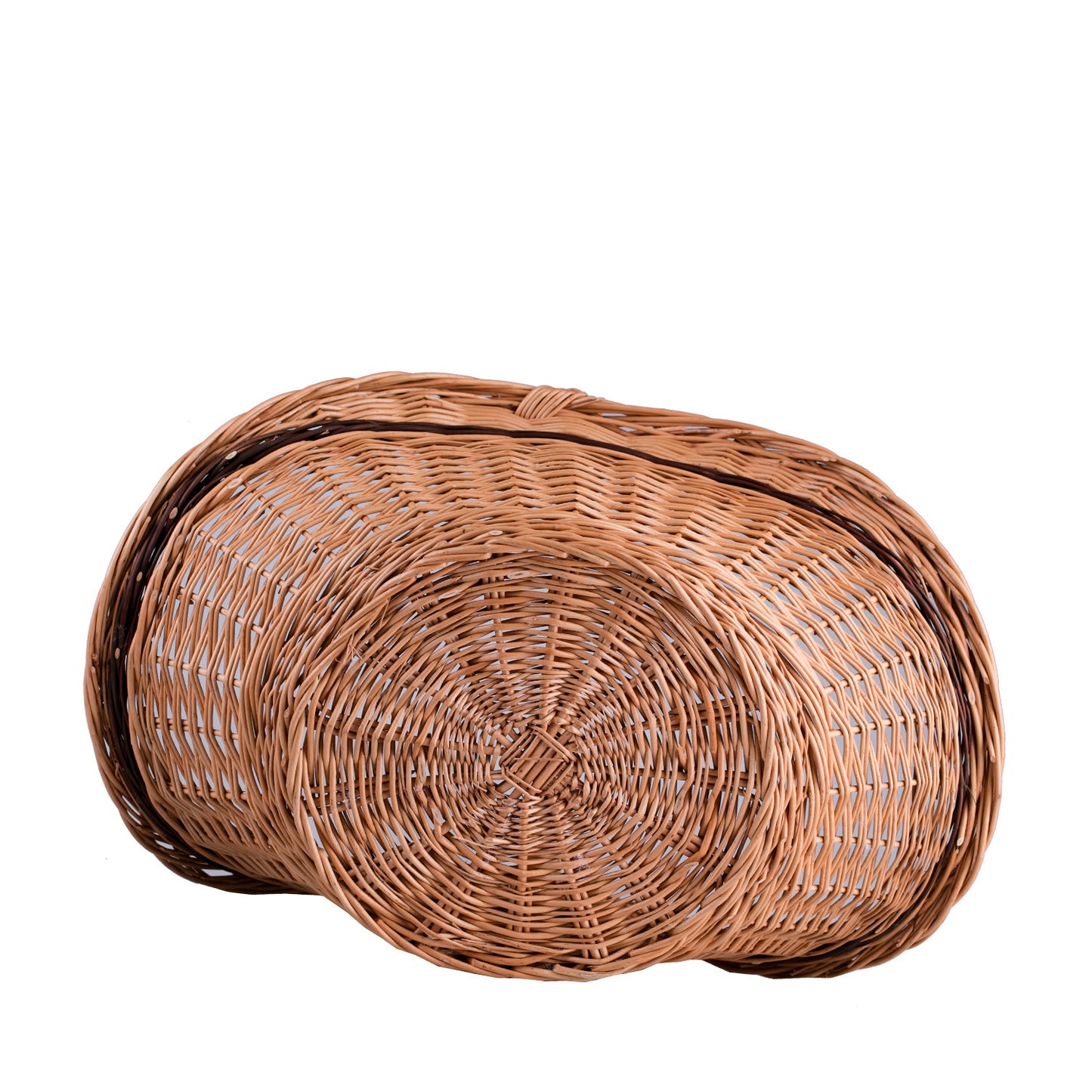 Fumaria Rieten haardhoutmand met handvat
