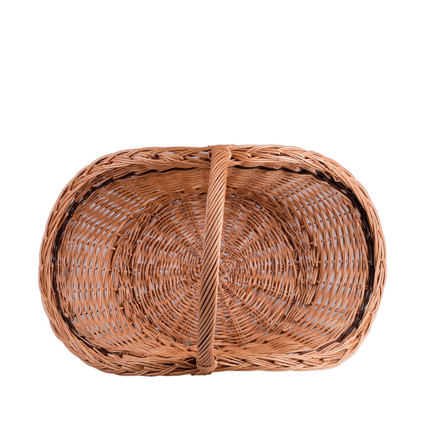 Fumaria Rieten haardhoutmand met handvat