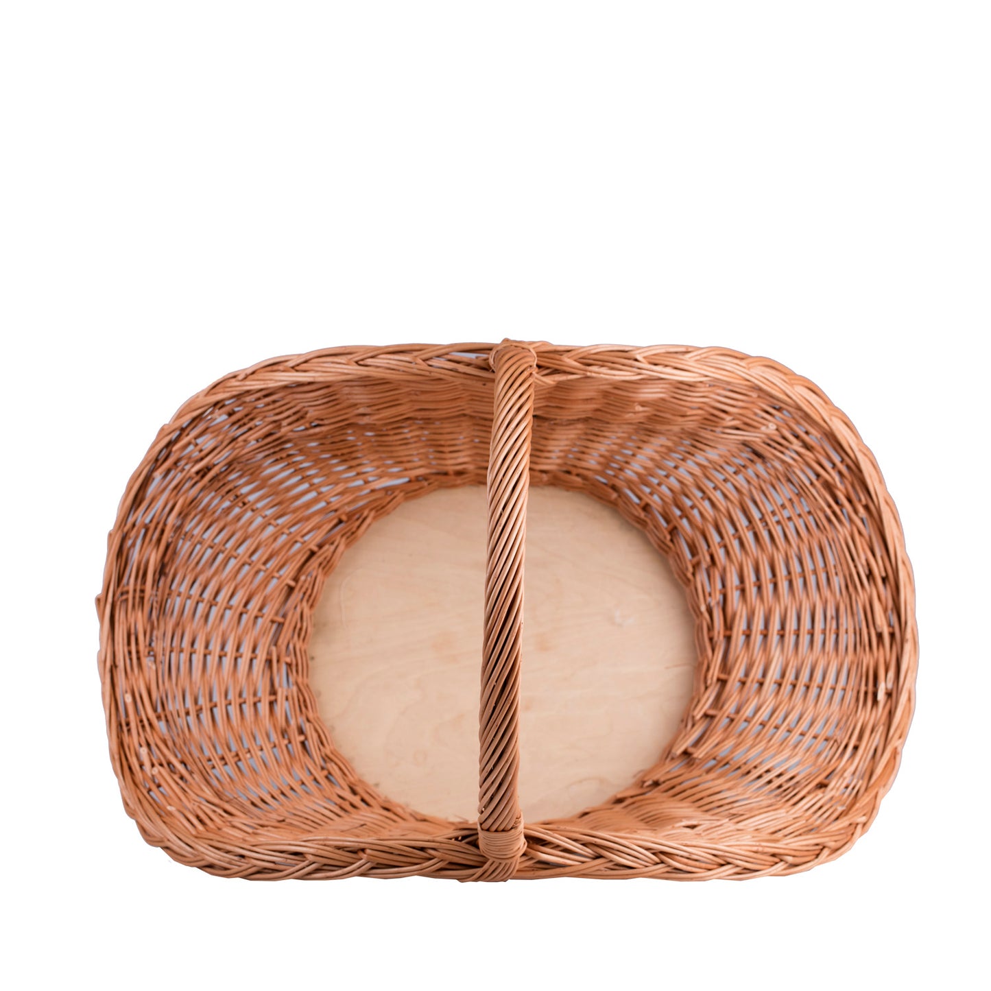 Fumaria Rieten haardhoutmand met handvat