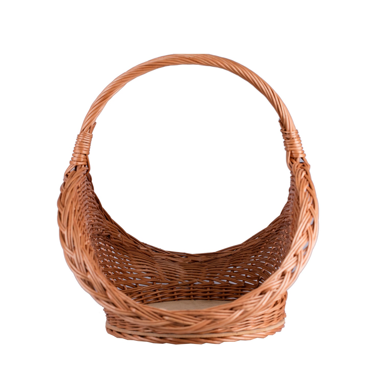 Fumaria Rieten haardhoutmand met handvat