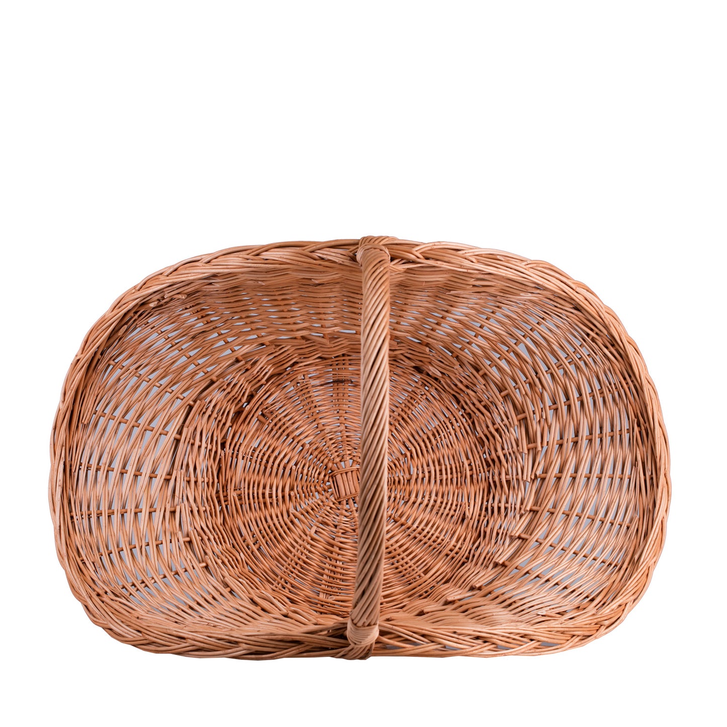 Fumaria Rieten haardhoutmand met handvat