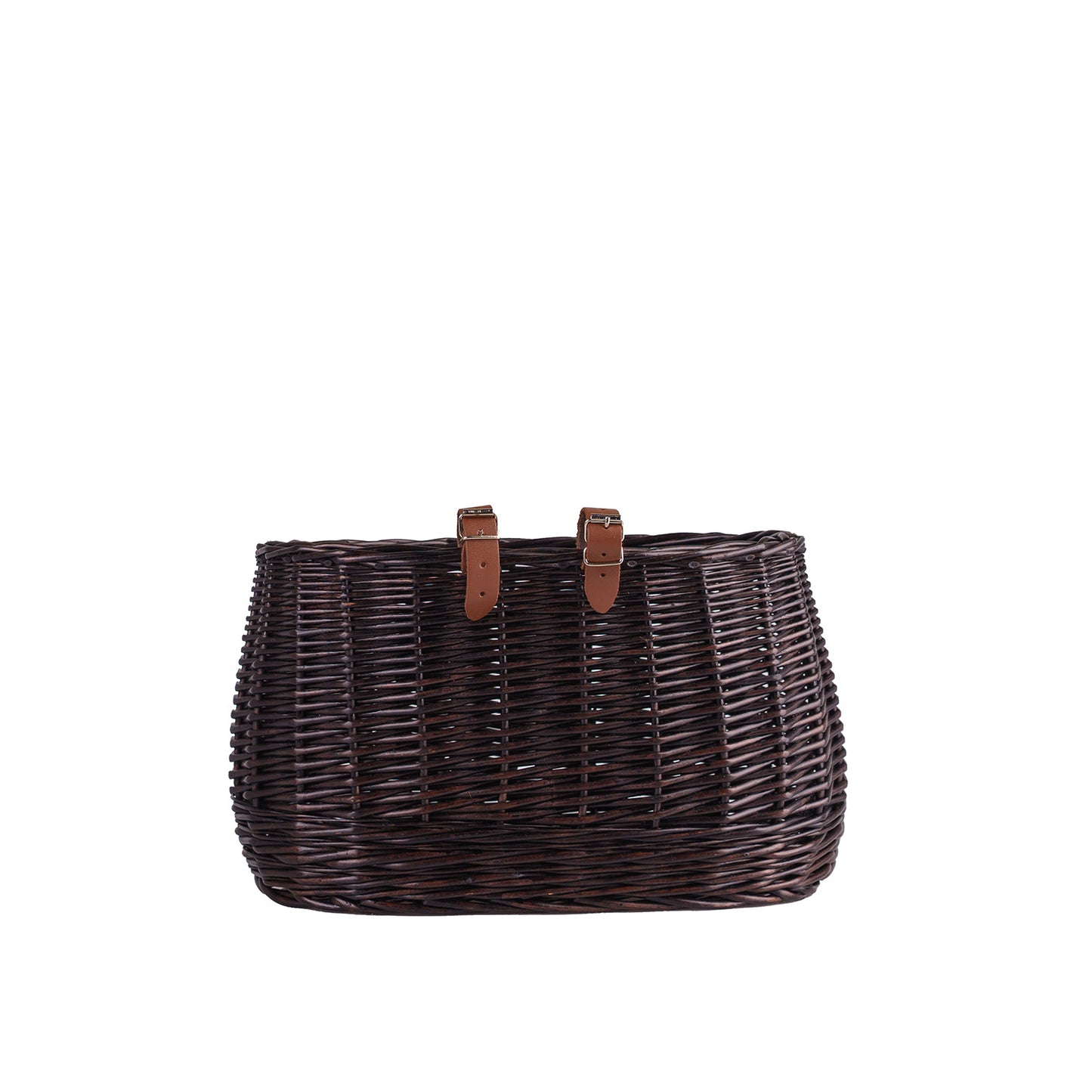 Marone wicker bike basket with straps