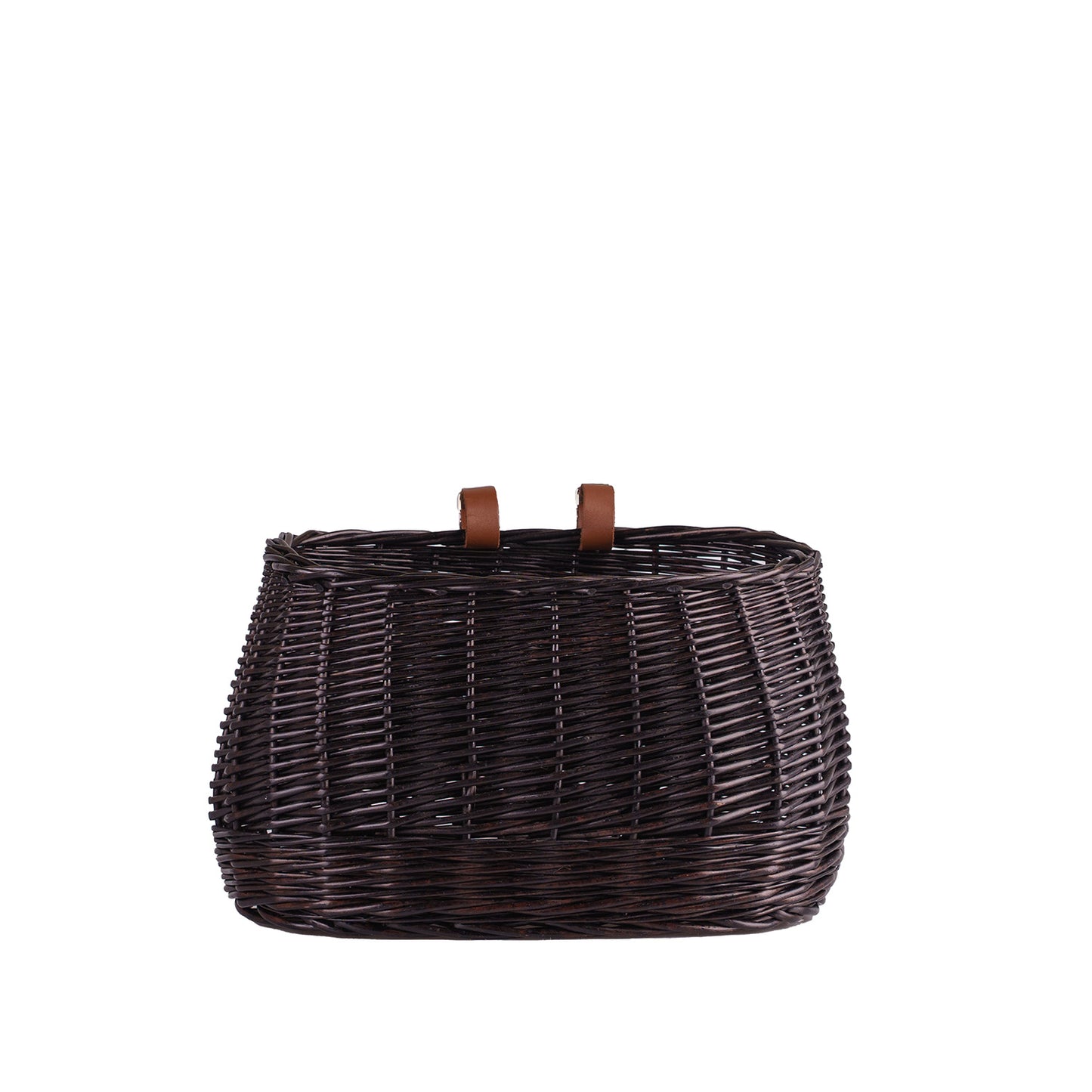 Marone wicker bike basket with straps