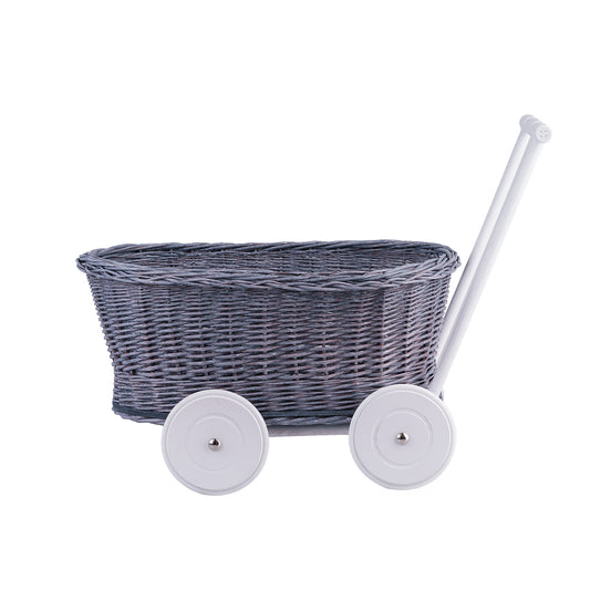 Luna wicker doll stroller