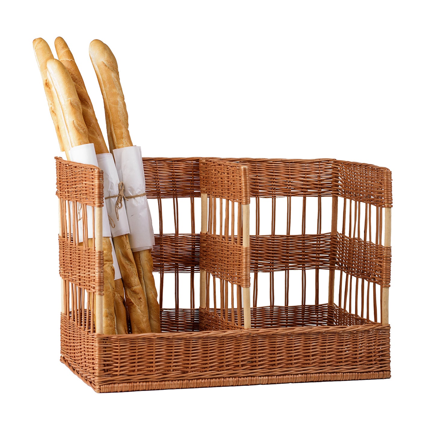 Briza Vrijstaande standaard van wilgentenen voor het presenteren van baguettes en brood