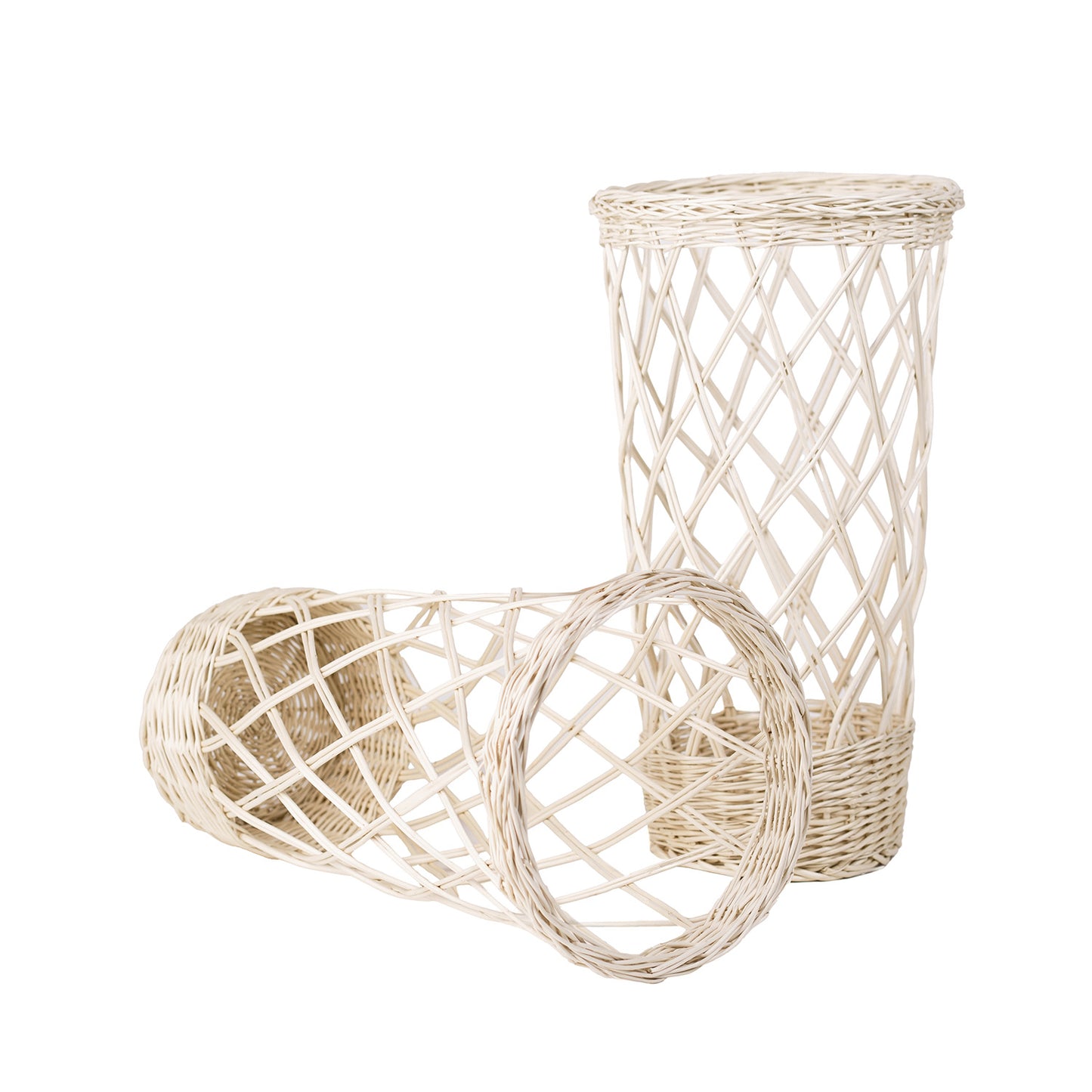 Belvora wiklinowy kosz na bagietki do ekspozycji, zestaw 2 szt. TheWickerStories