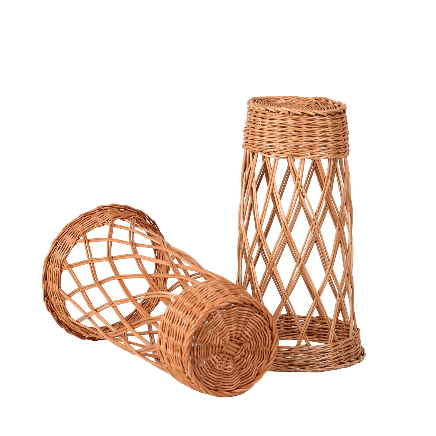 Belvora wiklinowy kosz na bagietki do ekspozycji, zestaw 2 szt. TheWickerStories