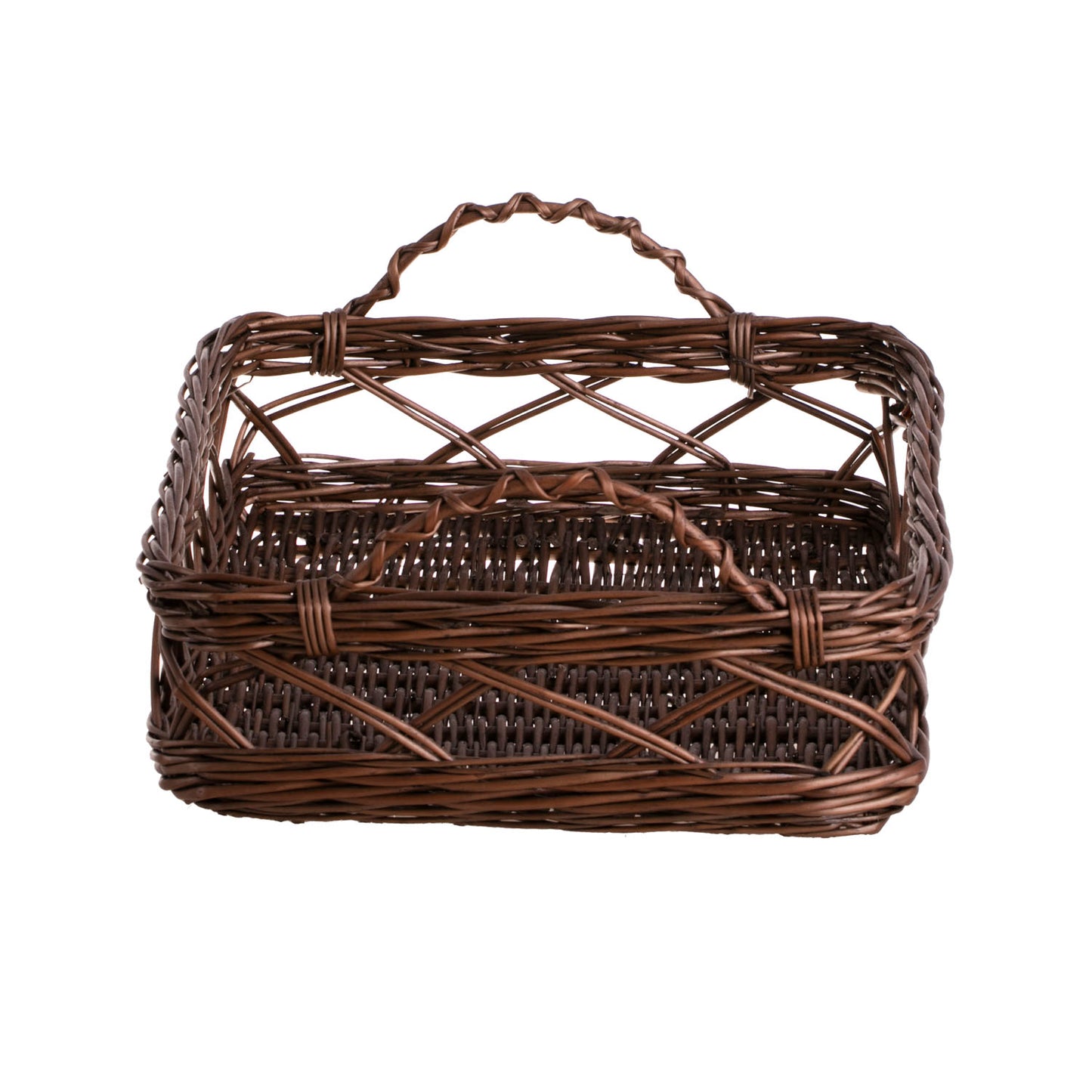 Arvina Cesto de vime para servir com alças TheWickerStories