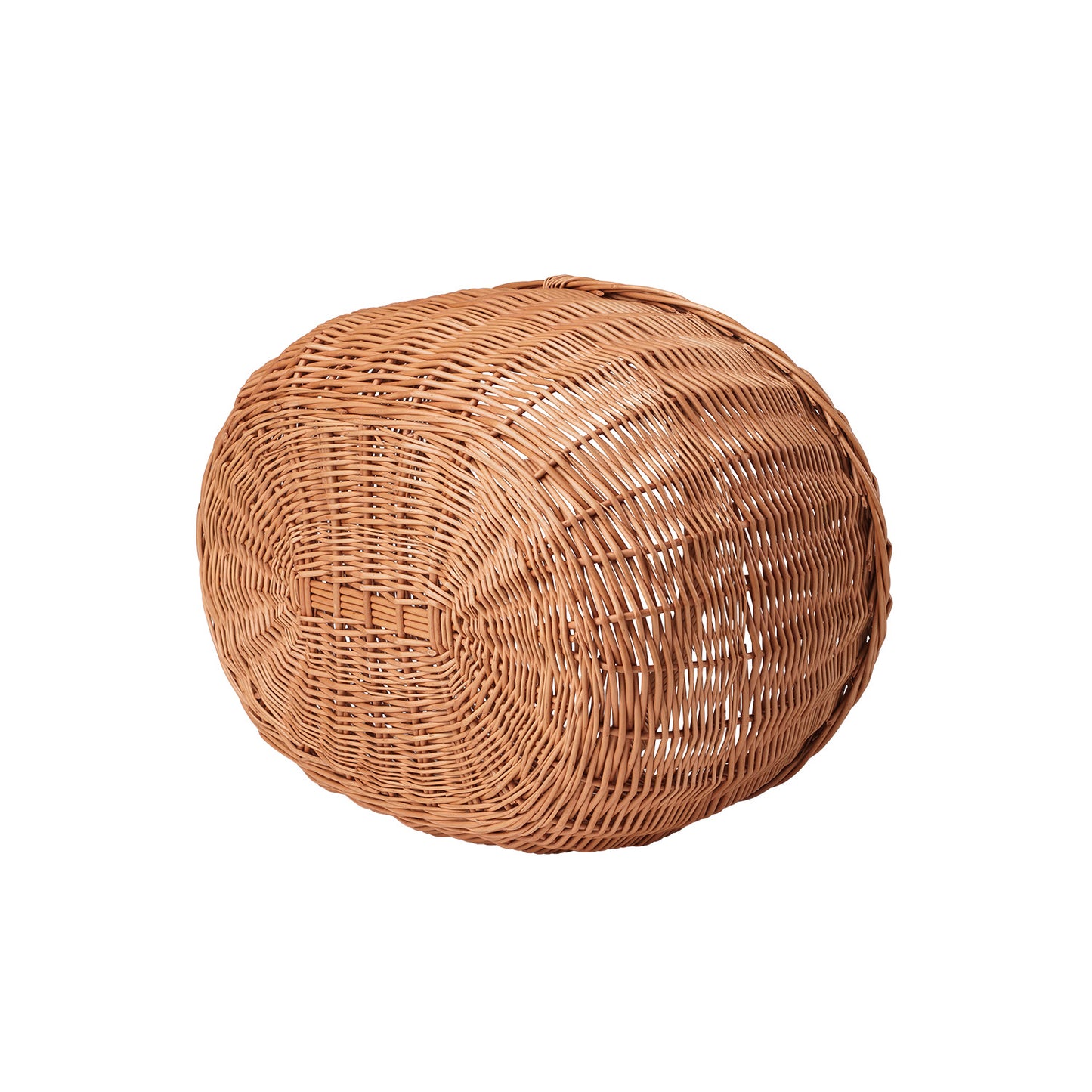 Faleria wicker firewood basket with handle for fireplace