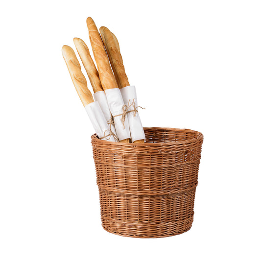 Wiklinowy kosz na bagietki do ekspozycji pieczywa TheWickerStories